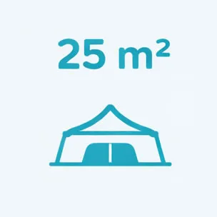 Namiot 5x5m dla 25-30 osób