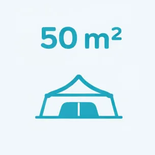 Namiot 5 x 10 m dla 50-60 osób