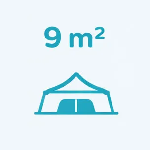 Namiot 3x3m dla 10 osób