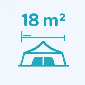 Namiot sypialny 3x6m dla 6-7 osób